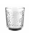 Quid Urban Stone - Juego de 6 Vasos 360 Ml Vidrio Texturizado Transparente