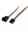 Startech.com Fan4ext12 - Cable de Alimentación Extensión Ventilador 4 Pin Macho/hembra 30 Cm Multicolor