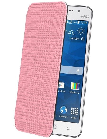 funda crystal folio rosa prince de galles samsung galaxy a3 made in paris MUCRF0064 kiwiku.com