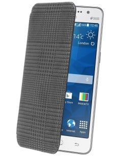 funda crystal folio gris prince de galles samsung galaxy a3 made in paris MUCRF0072 kiwiku.com