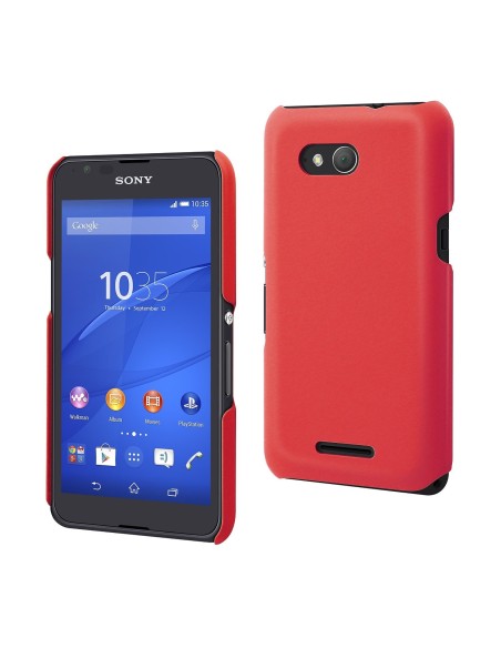 carcasa roja tacto goma sony xperia e4g made for xperia SEBKC0046 kiwiku.com