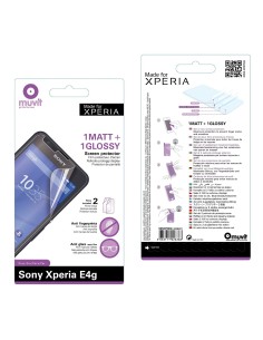 set de dos protectores de pantalla(1 brillo + 1 mate)sony xperia e4g made for xperia SESCP0038 kiwiku.com 2