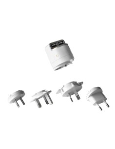 transformador universal usb dual 3.4a (2 usb 1a + 2,4a ) y 4 adaptadores (uk, usa, eu y aus) unplug UPTC001 kiwiku.com