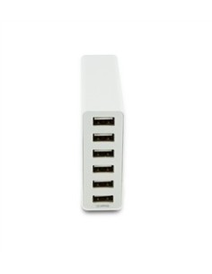 transformador usb negro 6 puertos 10a con cable extraíble muvit MUACC0145 kiwiku.com 2