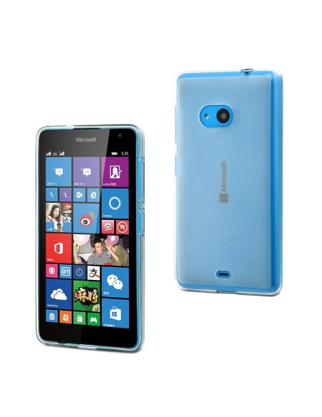 funda minigel transparente microsoft lumia 535 muvit MUSKI0499 kiwiku.com