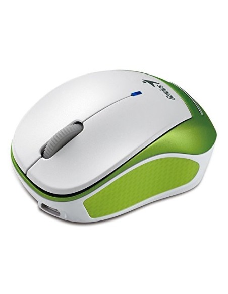 Genius Micro Traveler 9000R - Ratón Blanco y verde 31030108103 kiwiku.com