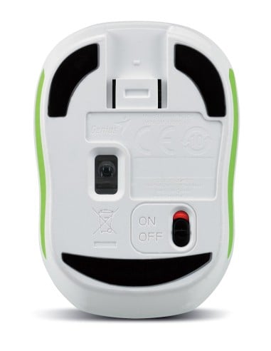 Genius Micro Traveler 9000R - Ratón Blanco y verde 31030108103 kiwiku.com