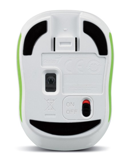 Genius Micro Traveler 9000R - Ratón Blanco y verde 31030108103 kiwiku.com