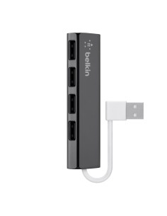 Belkin F4U042BT centro o nodo - Concentrador  4-port travel usb2.0 hub ultra-slim F4U042BT kiwiku.com 2