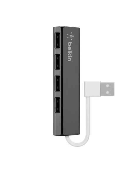 Belkin F4U042BT centro o nodo - Concentrador  4-port travel usb2.0 hub ultra-slim F4U042BT kiwiku.com