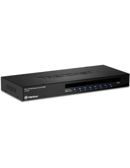Conmutador KVM TRENDnet TK-802R - 8 Ordenador(es) - 1 Usuarios locales - 1920 x 1440 - 18 x Puerto TK-802R kiwiku.com