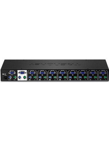 Conmutador KVM TRENDnet TK-802R - 8 Ordenador(es) - 1 Usuarios locales - 1920 x 1440 - 18 x Puerto TK-802R kiwiku.com