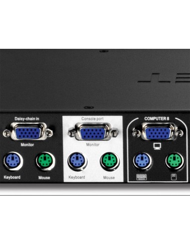 Conmutador KVM TRENDnet TK-802R - 8 Ordenador(es) - 1 Usuarios locales - 1920 x 1440 - 18 x Puerto TK-802R kiwiku.com