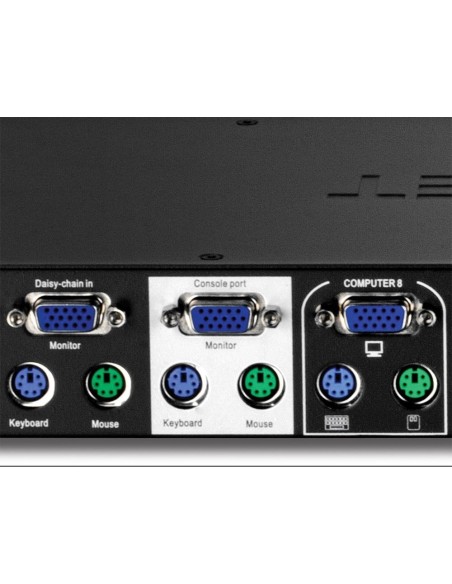 Conmutador KVM TRENDnet TK-802R - 8 Ordenador(es) - 1 Usuarios locales - 1920 x 1440 - 18 x Puerto TK-802R kiwiku.com