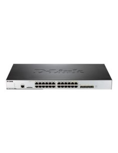 Conmutador Gestionado D-Link DWS-3160 - 24 Puertos - 48 Gbps - Kiwiku