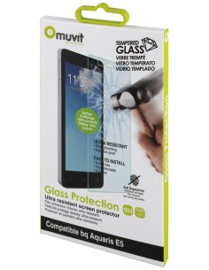protector de pantalla tempered glass 0,33 mm bq aquaris e5 muvit MUSCP0762 kiwiku.com