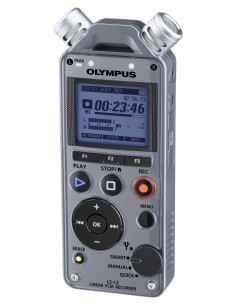 Olympus PCM LS-12 - Grabadora Voz digital portátil, color gris V409131TE000 kiwiku.com