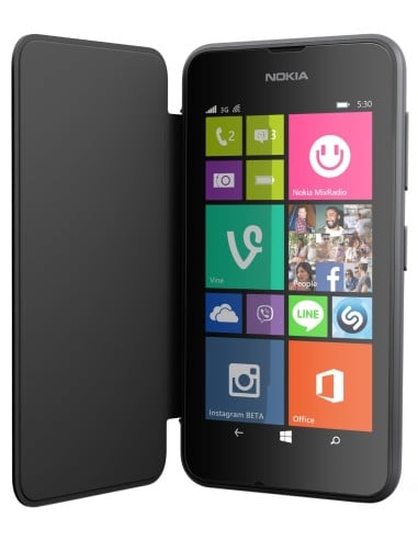 Nokia CC-3087 - Funda con tapa para Nokia Lumia 530, color negro 02743N2 kiwiku.com