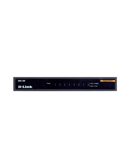 D-Link DGS 108 - Conmutador - 8 x 10/100/1000 - sobremesa DGS-108 kiwiku.com