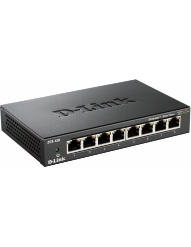 D-Link DGS 108 - Conmutador - 8 x 10/100/1000 - sobremesa DGS-108 kiwiku.com