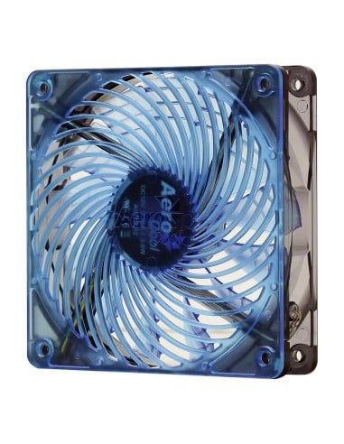 Ventilador int. aerocool air force blue 12x12 aspas con rodamientos dinamicos fdb AIRFORCEBLUE kiwiku.com
