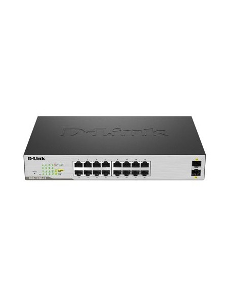 D-Link DGS-1100-18 - Conmutador - Gestionado - 16 x 10/100/1000 + 2 x SFP - sobremesa DGS-1100-18 kiwiku.com