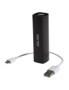 Bateria externa power bank 2000 mah negro