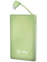 Bateria externa power bank 1500mah verde