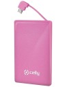 Bateria externa power bank 1500mah rosa