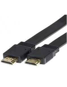 CABLE HDMI 1.3 PLANO MACHO MACHO CONEXION ORO 3M NEGRO