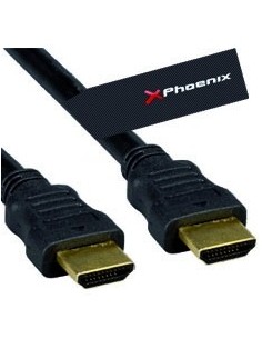 CABLE HDMI PHOENIX 1.3 MACHO MACHO CONEXION ORO 15M NEGRO