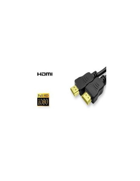 CABLE HDMI 1.4 MACHO MACHO CONEXION ORO 20M NEGRO