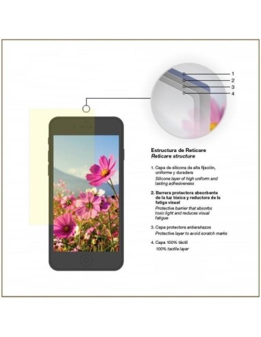 Reticare protector ocular compatible con samsung note 3 negro protección media 350P-8601-B kiwiku.com