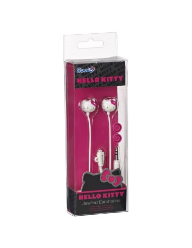 Hello Kitty EHK-HD-WHT1-DB - Auriculares in-ear con cable, color blanco EHK-HD-WHT1-DB kiwiku.com