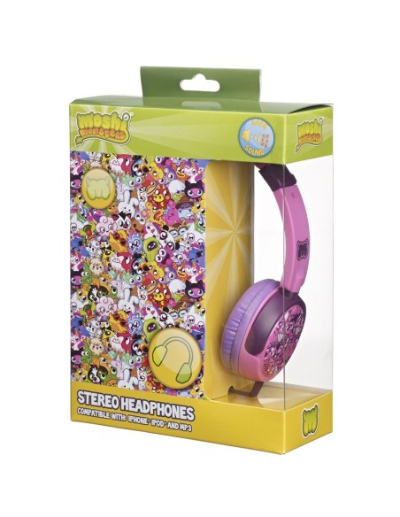 Moshi Monsters HMO-C1-PNK1-DB - Auriculares de diadema cerrados con cable, color rosa HMO-C1-PNK1-DB kiwiku.com