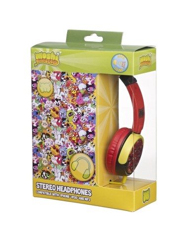 Moshi Monsters HMO-C1-RED1-DB - Auriculares de diadema cerrados con cable, color rojo HMO-C1-RED1-DB kiwiku.com