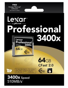 Lexar CFast 2.0 64GB 3400x Professional LC64GCRBEU3400 kiwiku.com 2