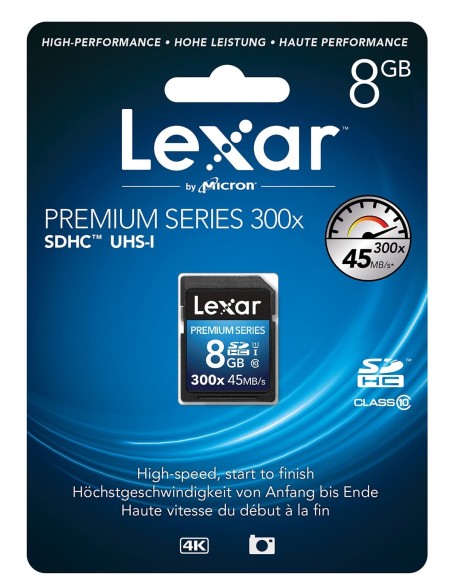 Lexar SDHC Card 8GB 300x Platinum II Class 10 UHS-I LSD8GBBBEU300 kiwiku.com