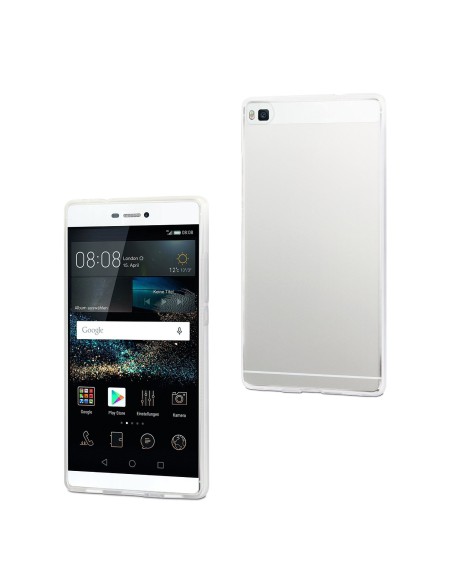 funda minigel transparente huawei p8 muvit MUSKI0497 kiwiku.com