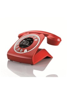 Sagemcom  SIXTYRED Telefono dect retro sixty rojo SIXTYRED kiwiku.com