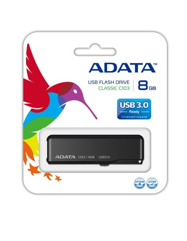 ADATA C103 8GB - Memoria USB AC103-8G-RBK kiwiku.com