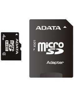 AData AUSDH4GCL4-RA1 - Tarjeta de memoria 4 GB MicroSDHC con adaptador AUSDH4GCL4-RA1 kiwiku.com