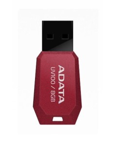 ADATA DashDrive UV100 - Unidad flash USB - 8 GB - USB 2.0 - rojo AUV100-8G-RRD kiwiku.com