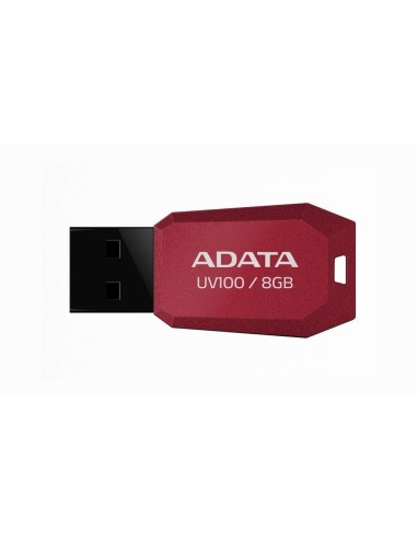 ADATA DashDrive UV100 - Unidad flash USB - 8 GB - USB 2.0 - rojo AUV100-8G-RRD kiwiku.com