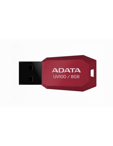 ADATA DashDrive UV100 - Unidad flash USB - 8 GB - USB 2.0 - rojo AUV100-8G-RRD kiwiku.com