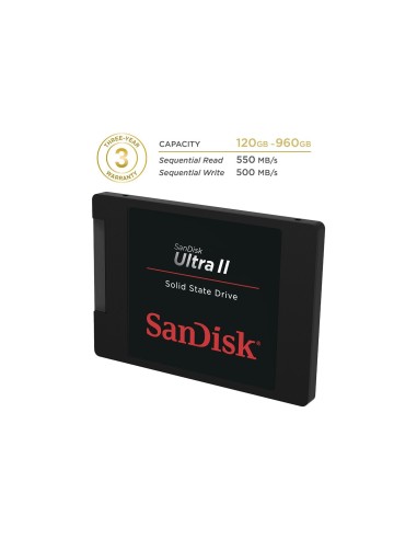Disco duro ssd 240gb 2.5" ultra ii  550mb/s  sandisk® ssd  sdssdhii-240g-g25 SDSSDHII-240G-G25 kiwiku.com