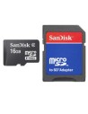 Sandisk - tarjeta de memoria flash ( adaptador microsdhc a sd incluido ) - 16 gb - class 2 - microsd