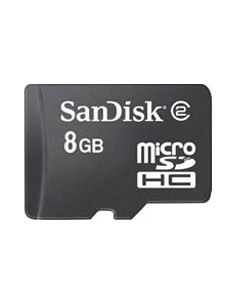SanDisk - Tarjeta de memoria flash ( adaptador microSDHC a SD Incluido ) - 8 GB - Class 2 - microSDH SDSDQB-008G-B35 kiwiku.com