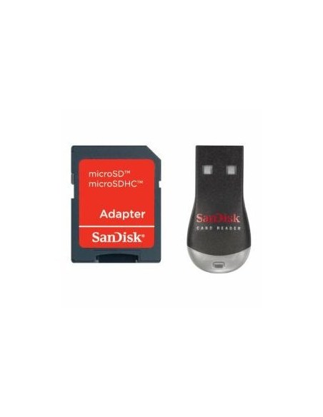Sandisk MobileMate Duo - Lector de tarjetas ( microSD, MS Micro, microSDHC ) - USB 2.0 SDDRK-121-B35 kiwiku.com
