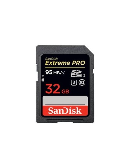 SanDisk Extreme Pro - Tarjeta de memoria flash - 32 GB - UHS Class 1 - 600x/633x - SDHC UHS-I SDSDXPA-032G-X46 kiwiku.com